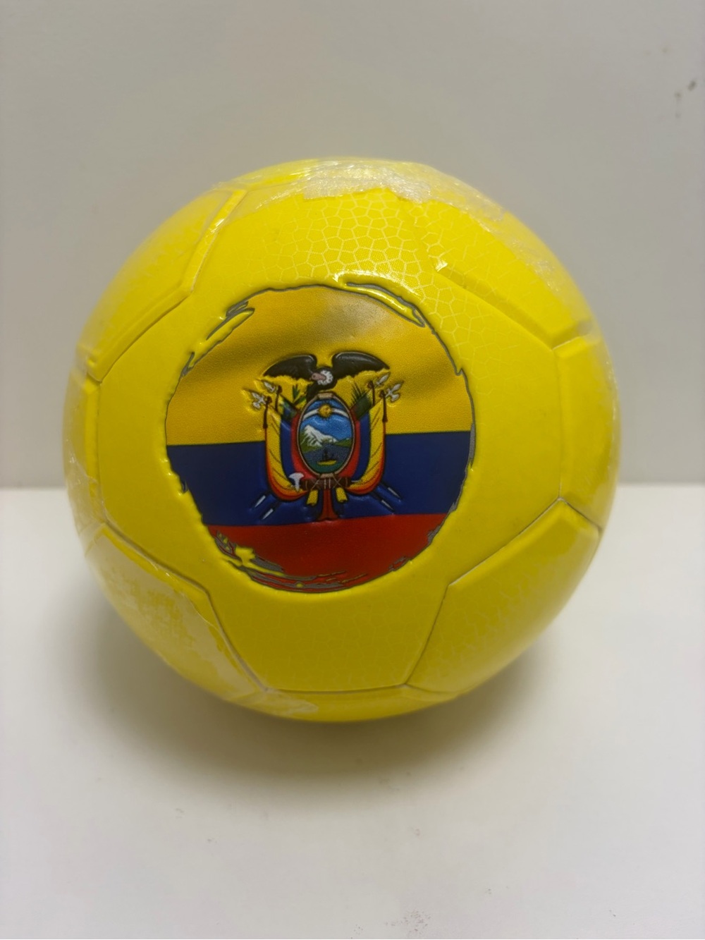 Yellow Ecuador Flag Soccer Ball - Decorative Home Sports Ball